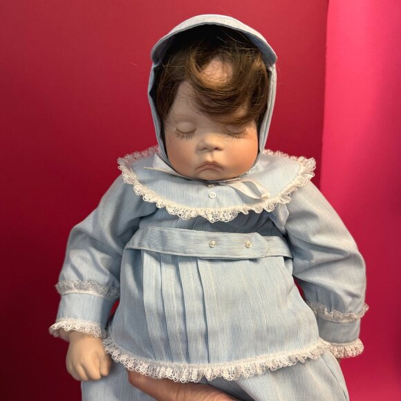 Vintage Porcelain Baby Doll – Boots Tyner Vintage 21" - Unique Collector Gift - Picture 1 of 12